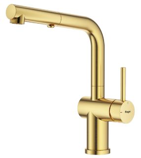 Смеситель для кухни Raglo R86.49.03 с выдвижным изливом золотой сатин